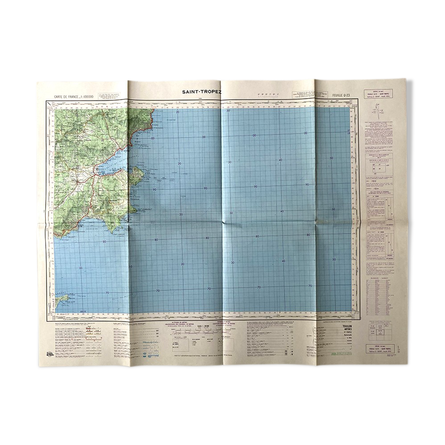 Map Saint Tropez 1973