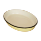 Flat oval 37, 5x27, 5 enamelled steel vintage 50/60
