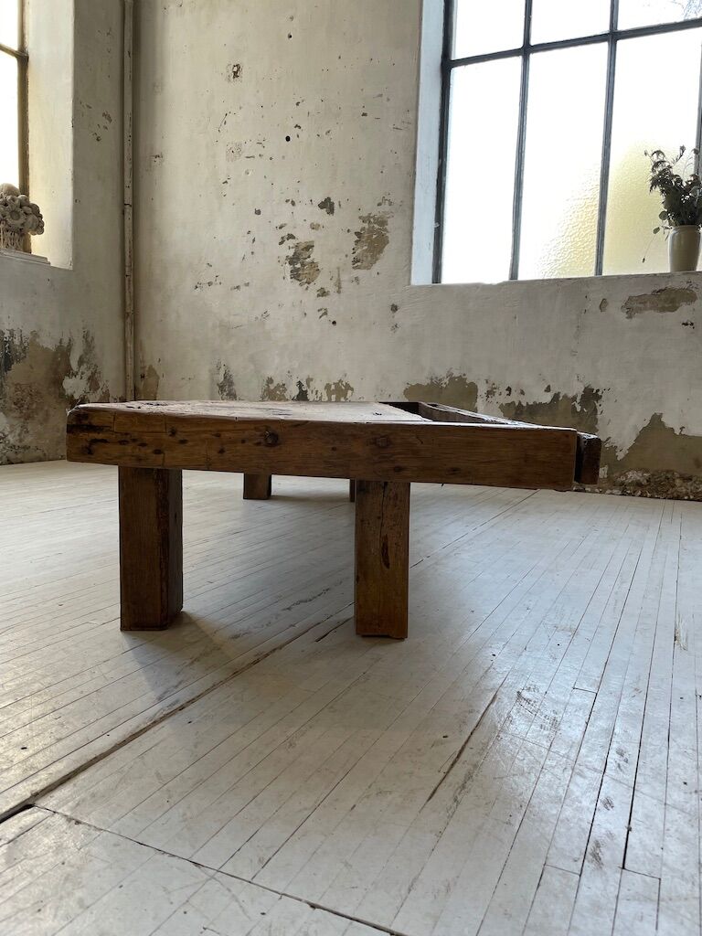 Brutally artisanal oak coffee table