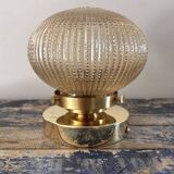 Golden globe wall light