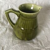 Pichet vert olive en céramique