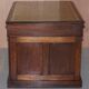 George III double-sided partner's desk in walnut circa 1780 with original handles.