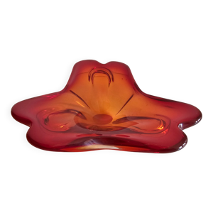 Vide poche en verre orange - murano