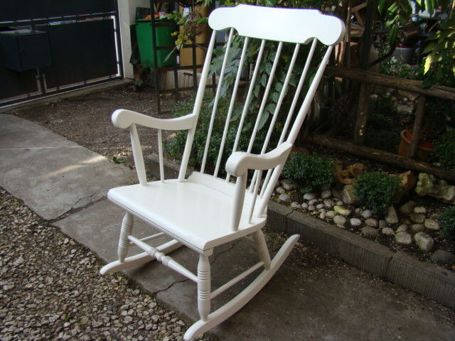 Rocking wood chair 50s