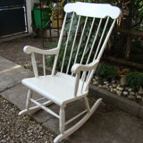 Rocking wood chair 50s
