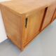 Vintage row in light oak wood from the 60s