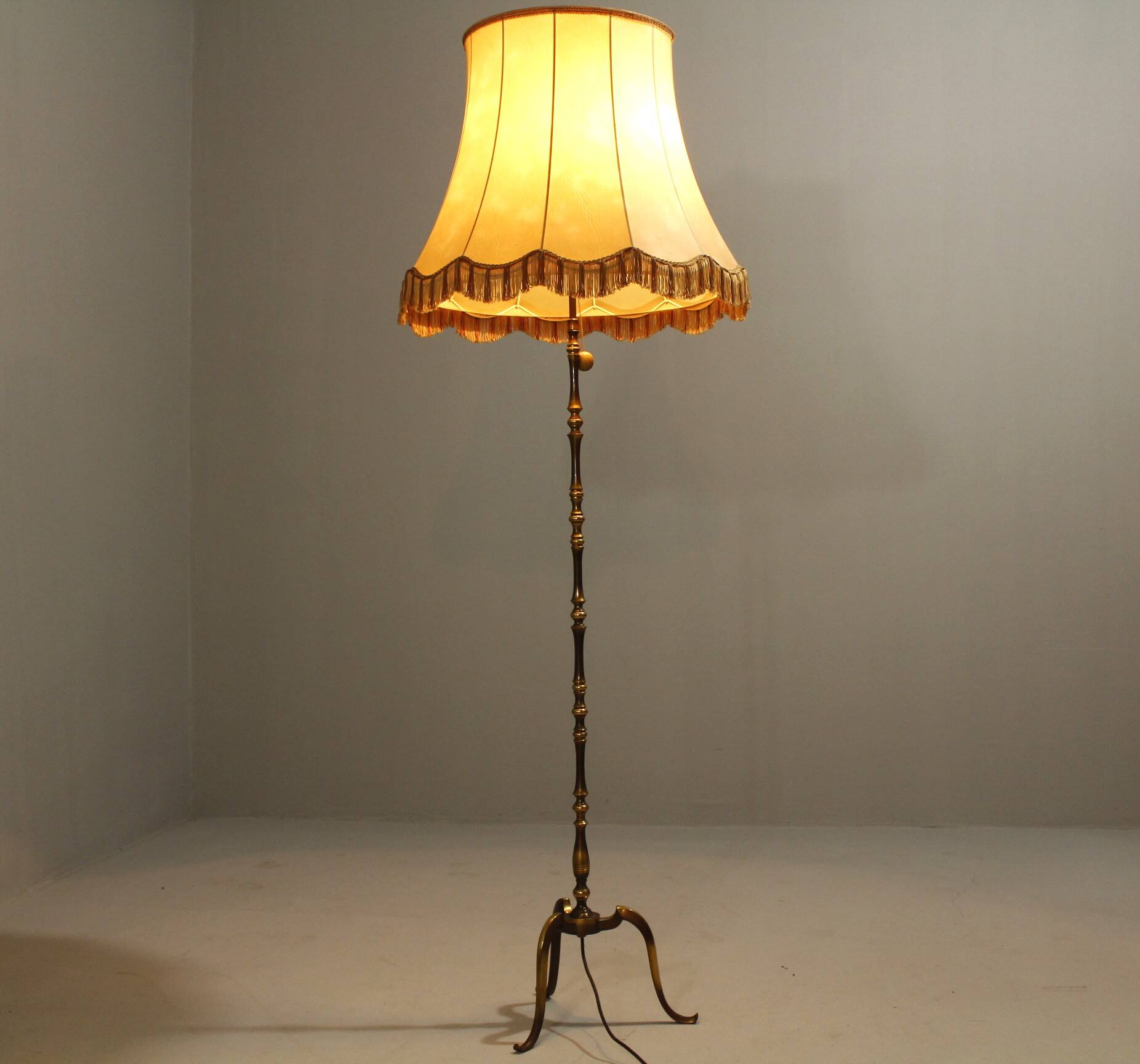 Large, Old World Brass Lamp, Germany 1950s