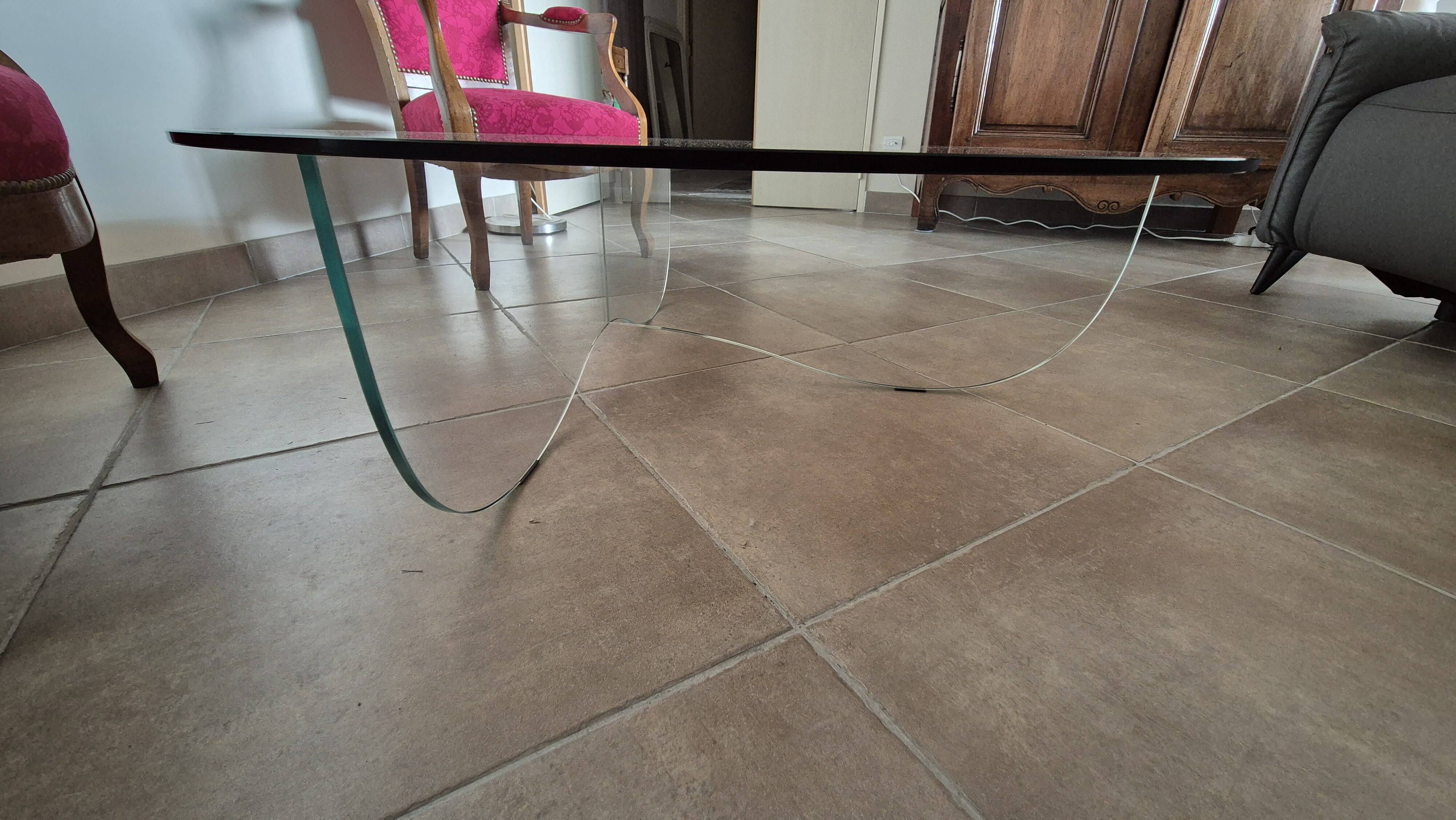 Smoked glass coffee table