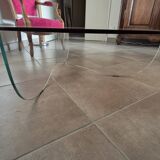 Smoked glass coffee table