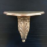 Gold patinated wall console