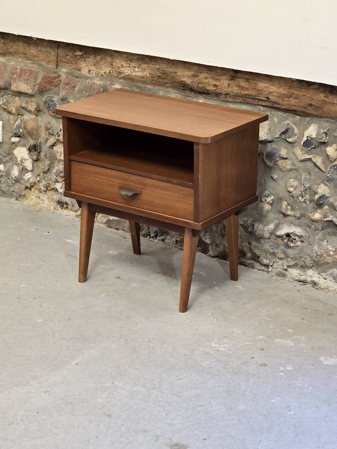 Scandinavian 1960s teak bedside table
