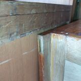 buffet living dresser 70s elm deco chalet Maison Regain