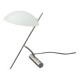 "girasole" lamp by de majo in chrome and opaline, italy 1990