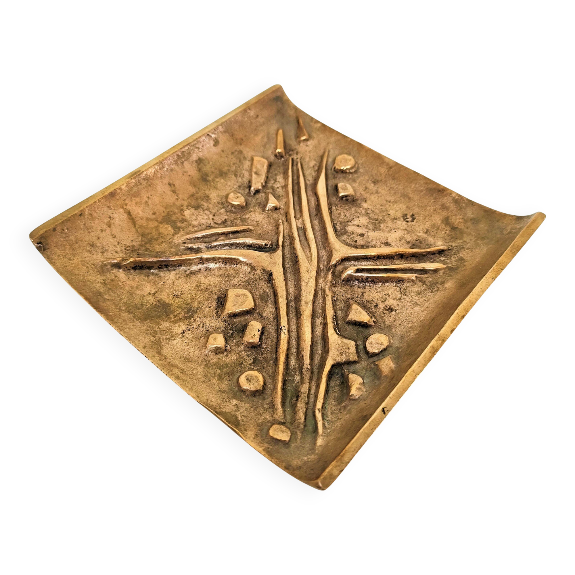 Jacques Lauterbach gilded bronze pocket emptier from the 70s