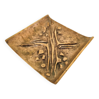 vide poche  bronze doré Jacques Lauterbach  années 70