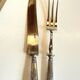 Silver-plated cutlery set with Minerva helmet, Paris