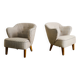 Vintage Danish Sculptural Armchairs by Flemming Lassen, 1960s