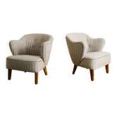 Vintage Danish Sculptural Armchairs by Flemming Lassen, 1960s
