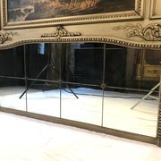 Louis XVI style trumeau in 19th century lacquered wood 196x172cm