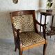 Fauteuil style Empire / Consulat à col de cygne