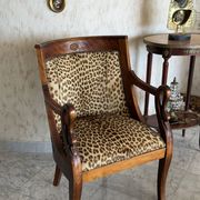 Empire/Consulate style swan neck armchair