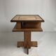 Dutch art deco Amsterdam school oak and coromandel side table, 1930s