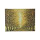 Large Vintage Painting on Canvas Perspective Trees Signed