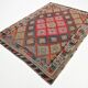 5x7 Pink & Blue Handmade Kilim Rug, 167x226Cm