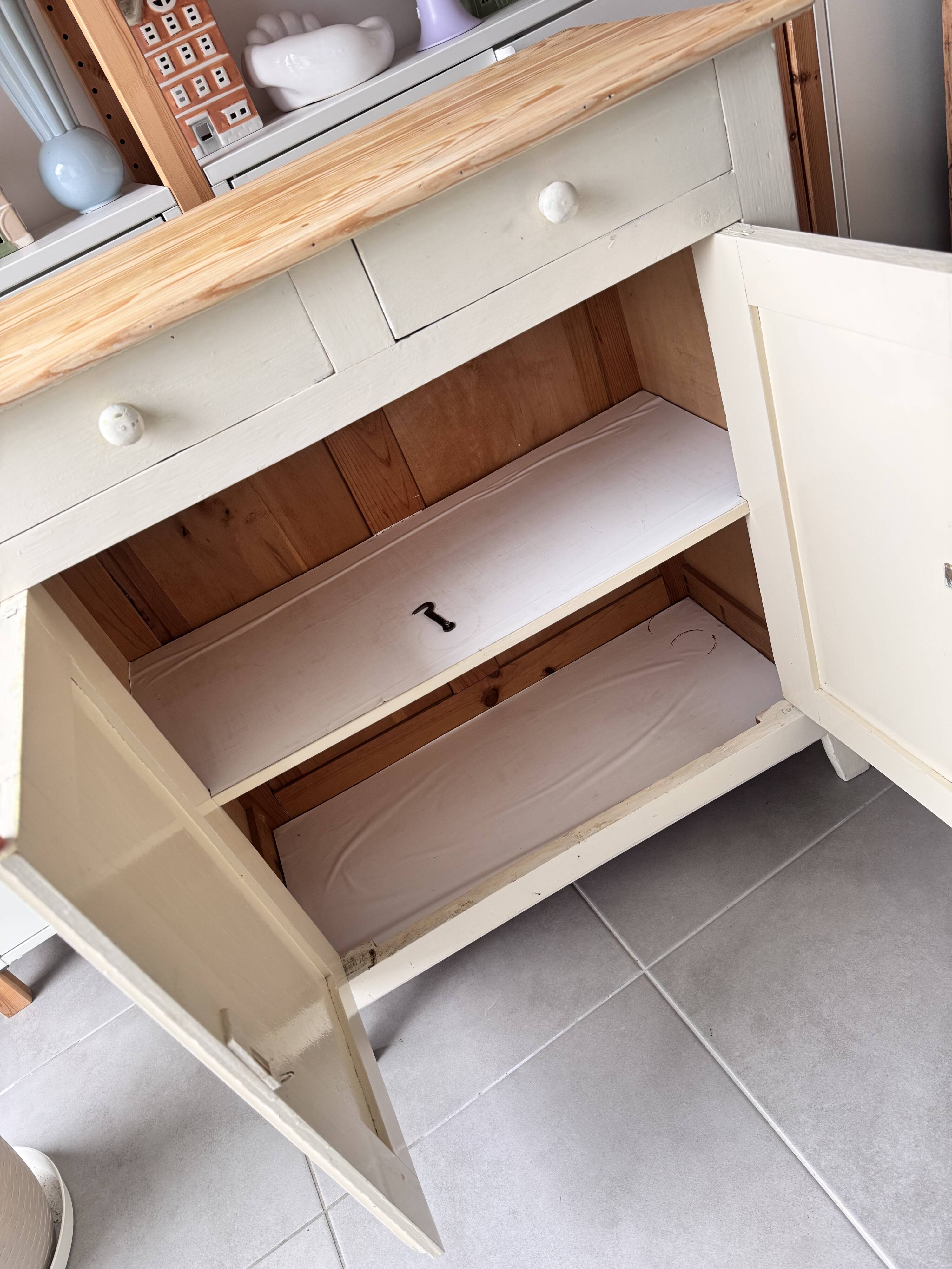Parisian buffet, antique storage furniture, vintage wooden cupboard