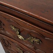 French 18th Century hand crafted oak chest of drawers in Louis XV style