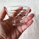 6 vintage 1950s champagne/dessert glasses with gold trim