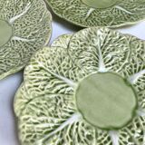 Flat plates in cabbage leaf slurry