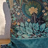 Velvet cushion 50x30 blue color