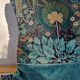 Velvet cushion 50x30 blue color