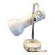 Lampe spot de bureau en métal laqué blanc travail italien des années 60 70