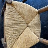 Lot of 6 straw chairs from the end of the 19th century