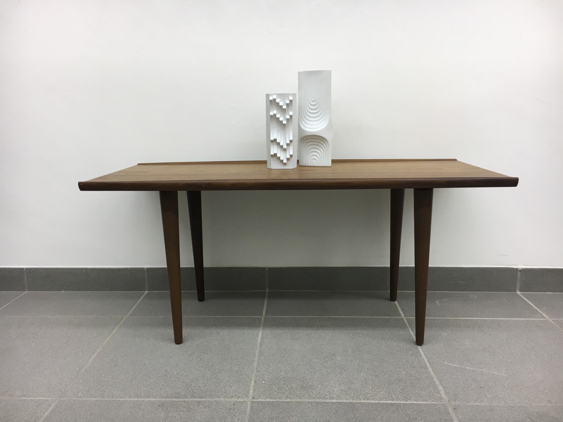 1960's rectangular mid-century teak coffee table