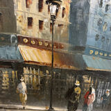 Oil on canvas signed Burnett, Paris