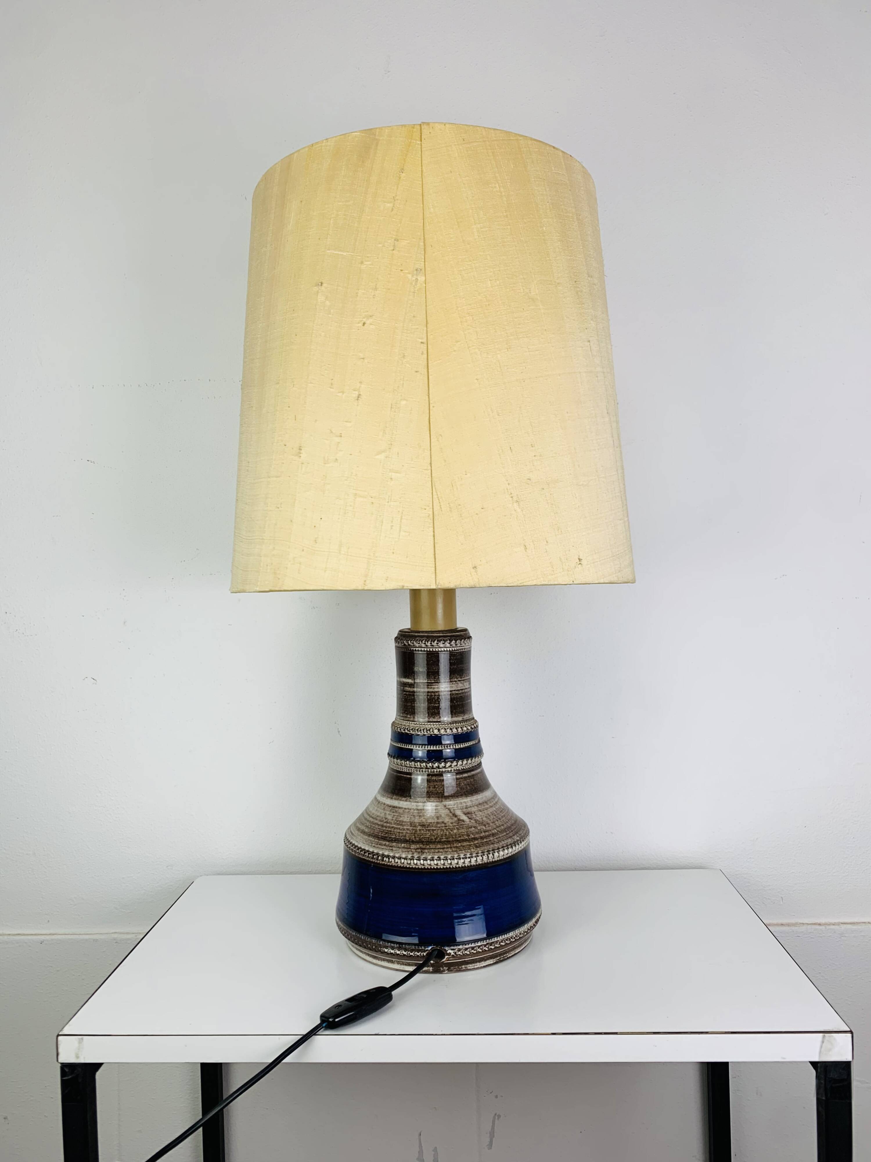 Lampe céramique Kohler Biel années 60, Suisse