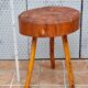 Rustic Handcrafted Solid Wood Side Table – 46cm