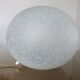 Italian pebble lamp in white speckled glass 80s