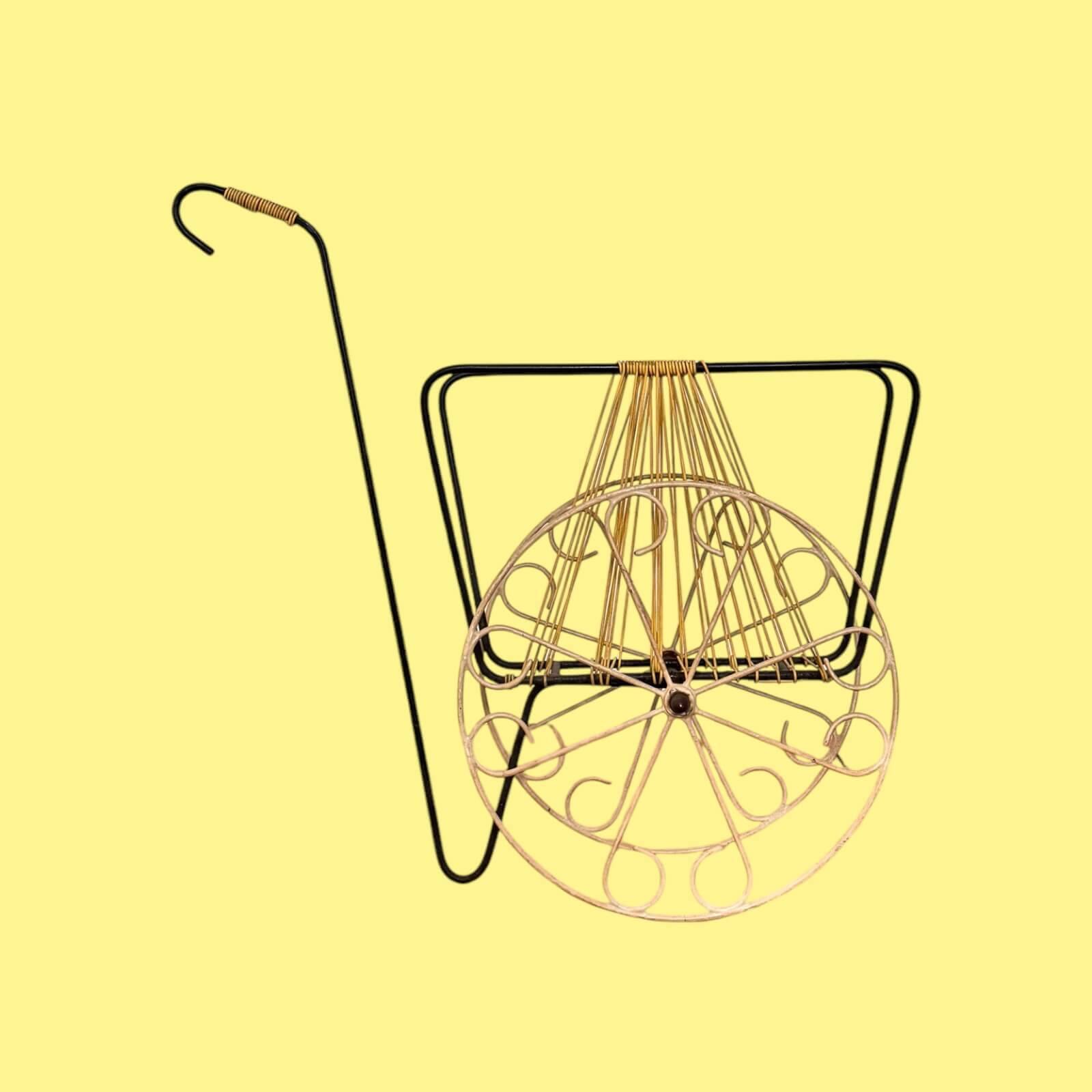 Vintage Scoubidou Magazine Rack 60's