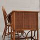 Bureau et chaise en bambou et rotin