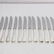Europ - 12 silver-plated metal knives Uniplat