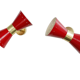 Pair of appliques in the style of Italian creations of the 50s