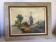 Landscape painting cows oil on canvas signed