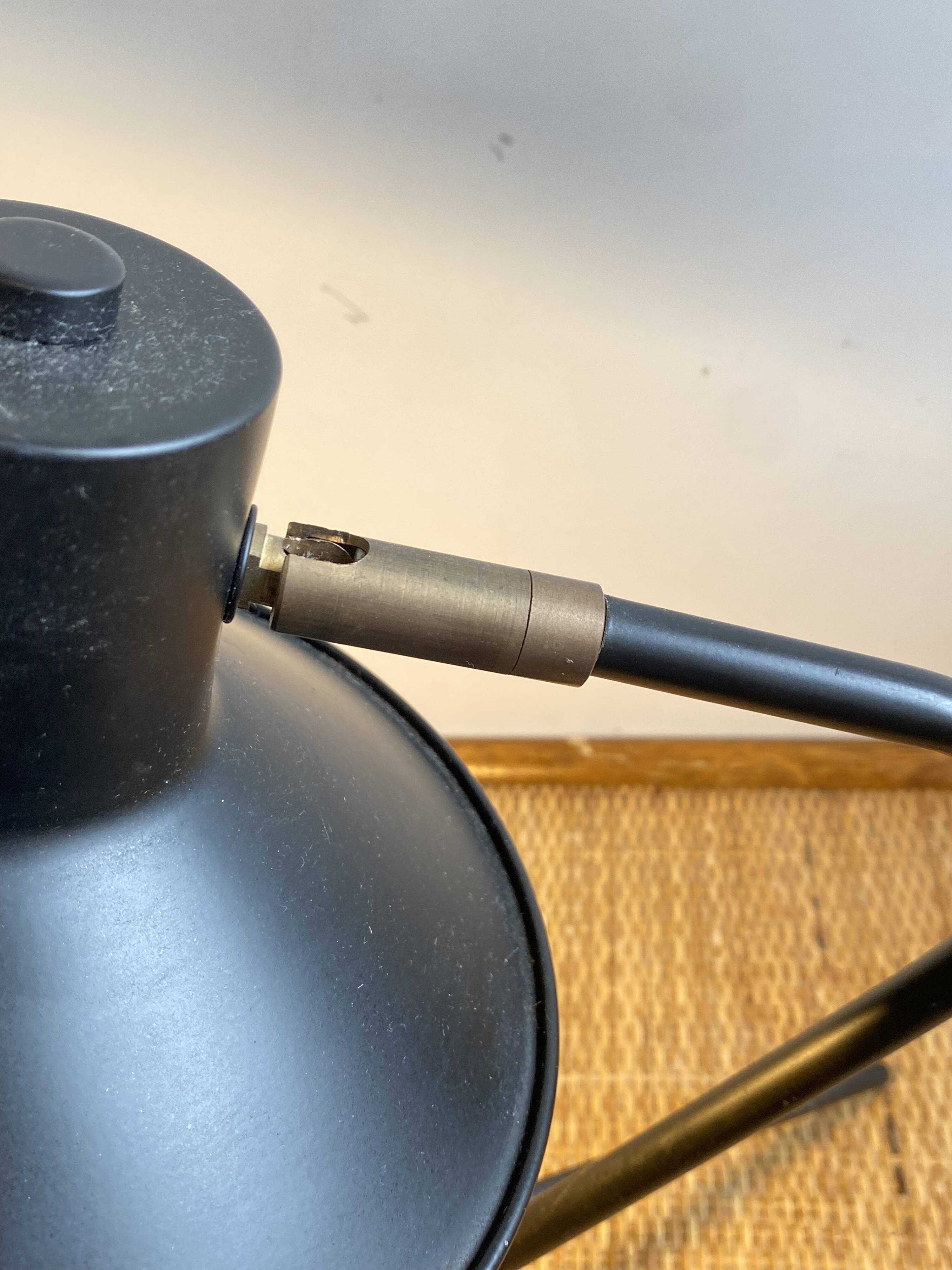 Vintage 1970s black cocotte lamp