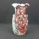 Vase en verre de Clichy, Legras à décor de capitons