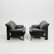 Postmodern German brutalist lounge sofa by Rolf Benz for Musterring, 1990s, set of 2
