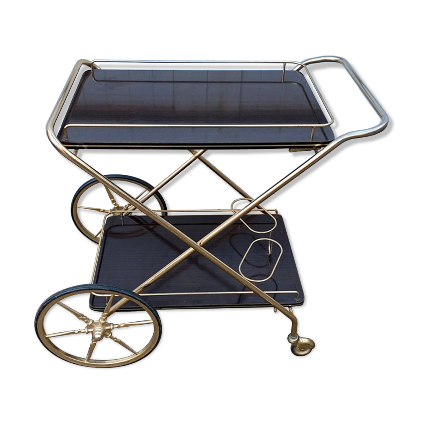 Furniture serving rolling bar 60s